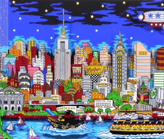 チャールズ・ファジーノの絵画作品　タイトルは、希望の光　Light of Hope